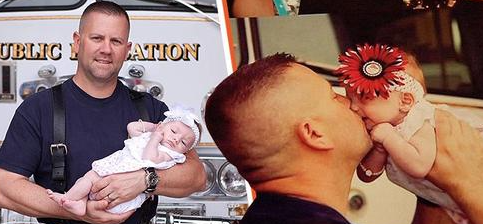Feuerwehrmann hilft bei Geburt des kleinen Mädchens bei der Arbeit und adoptiert sie, als ihre Mutter sie nicht behalten konnte